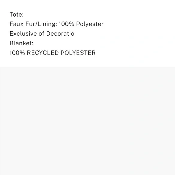 Victoria’s Secret Pink Quilted Faux Fur Bag & Cozy Throw NWT - Picture 5 of 5